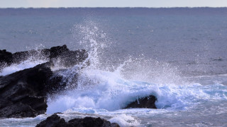 Wave rock ocean shore clouds - the ocean shore free wallpaper