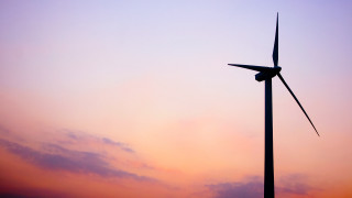 Wind turbine silhouette sunset sky - sky free wallpaper for desktop