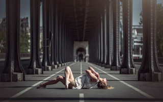 Woman bridge arabesque cinematic photorealistic - elizabeth polunin free wallpaper for desktop