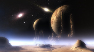 Planets star rocket astronaut moon - a group of planets free wallpaper