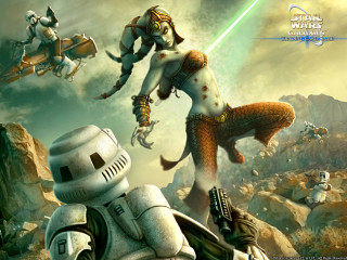 Star wars robot woman sword - sci fi fantasy free wallpaper