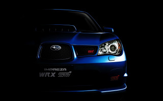 Blue car dark hood up - the dark free wallpaper