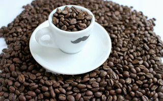 Coffee mustache saucer beans conceptual - cristache gheorghiu free wallpaper