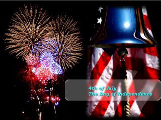 Patriotic flag bell fireworks 4thjuly - patriotic free wallpaper