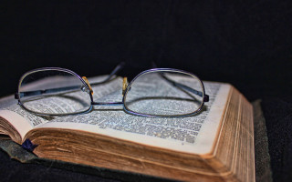 Book glasses table stock photo - a pair of glasses free wallpaper