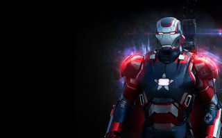 Man suit red light armor - his chest and chest free wallpaper