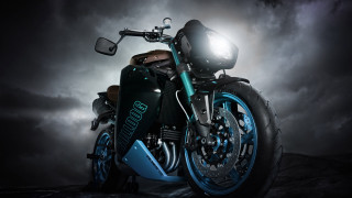 Motorcycle dark clouds light digital - the bike free wallpaper for desktop