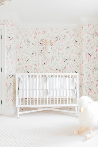 White crib wallpaper rug arts - movement free wallpaper