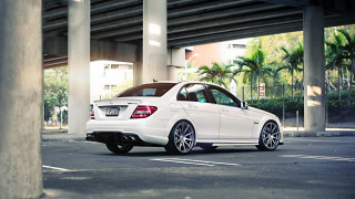 White car bridge palm trees - the background and a person free wallpaper for desktop