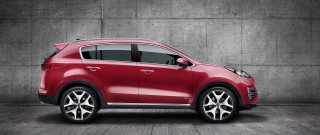 Red car concrete wall black - a wall behind free wallpaper for desktop