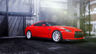 Red sports car garage light 6 - rim free wallpaper
