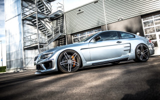 Silver sports car spiral staircase - free cars wallpaper