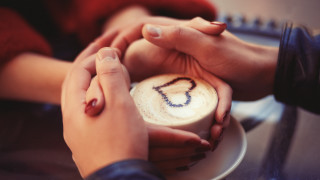 Couple holding hands coffee smiley - a smiley face free wallpaper