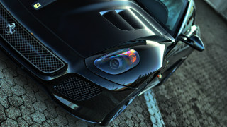 Black sports car hood up 6 - its hood free wallpaper