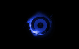 Blue speaker black background blue - conrad marcarelli free wallpaper for desktop