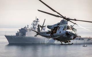 Helicopter boat ocean military puzzle - fitz hugh lane free wallpaper