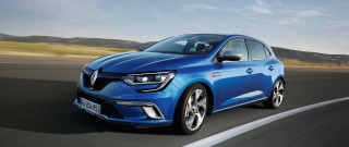 Blue car mountains road clouds - corneille free wallpaper