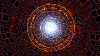 Mandelbrot fractal generative art city - a circle free wallpaper for desktop