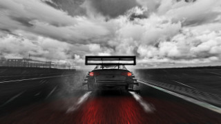 Car road cloudy sky military - motion blur free wallpaper