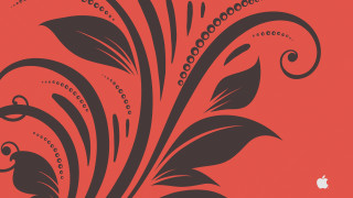 Red floral apple artdeco girls - art deco free wallpaper