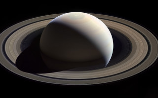 Saturn white object ring space - hdri free wallpaper