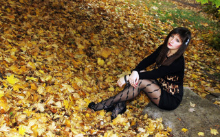 Gothic autumn fire wings leaves - gothic free wallpaper