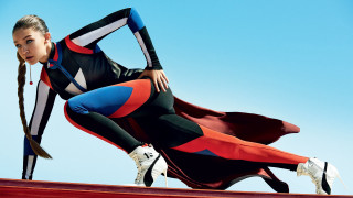 Afrofuturism woman roof outstretched bodysuit - bent free wallpaper