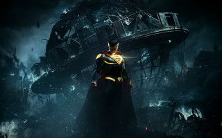 Batman structure night sky moon - a man in a batman costume free wallpaper for desktop