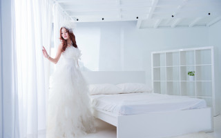 White dress woman dreamlike neoclassicism - dreamlike free wallpaper