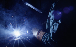 Welding torch bright light anamorphic - the background of the picture free wallpaper