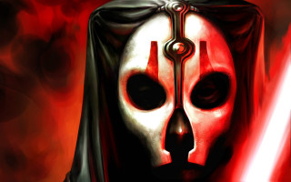 Masked warrior sword red background - a mask free wallpaper