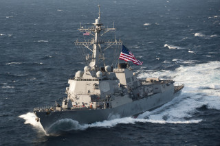 Military ship ocean american flag - an american flag free wallpaper