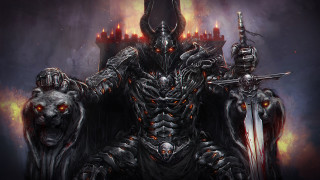 Demonic demon holding sword demon - demonic free wallpaper for desktop