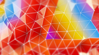 Colorful abstract shapes rainbow triangle - buckminster fuller free wallpaper for desktop