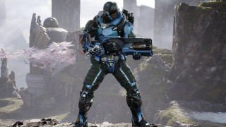 Futuristic suit man cobra mecha - a futuristic suit holding free wallpaper