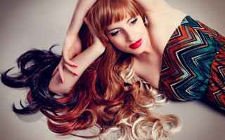 Flowing hair fauvism woman puzzle - fauvism free wallpaper