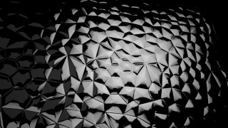 Black white triangle face generative - buckminster fuller free wallpaper for desktop