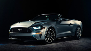 Silver mustang convertible digital rendering - convertible free wallpaper