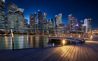 Tokyo night cityscape bridge river 6 - adrian zingg free wallpaper for desktop