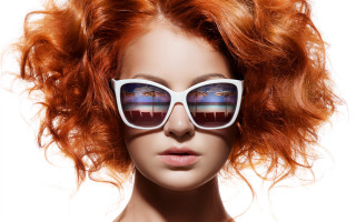 Florianne becker red hair sunglasses - the image free wallpaper for desktop
