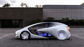 Futuristic car parking lot blue - a futuristic car free wallpaper for desktop