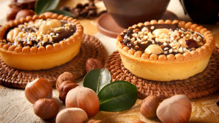 Nutty chocolate desserts food photography - nuts free wallpaper for desktop