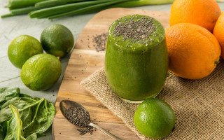 Green smoothie chia seeds oranges - top of it next free wallpaper