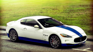 White blue sports car parking - bernardo cavallino free wallpaper