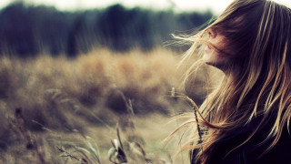 Woman tallgrass sky blonde wind - celia fiennes free wallpaper