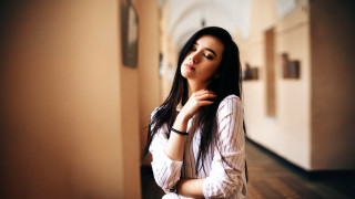 Elina karimova hallway portrait 3d - a hallway free wallpaper for desktop