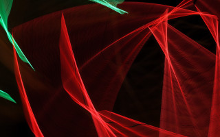 Red green abstract curved blacklight - chromatic aberration free wallpaper