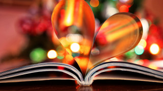 Book heart pages table christmas - a heart free wallpaper