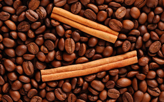 Coffee beans cinnamon sticks pumpkin - coffee bean free wallpaper for desktop