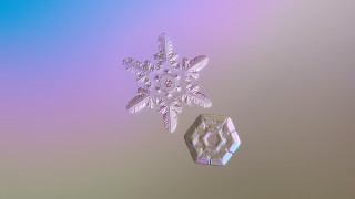 Snowflake hexagon ambient occlusion gradient - a snowflake free wallpaper